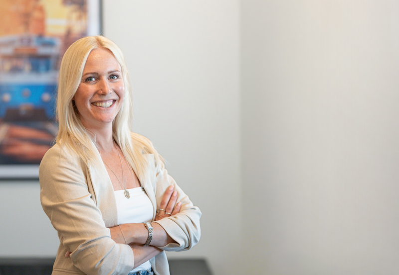 One of the colleagues at Bilvision's office